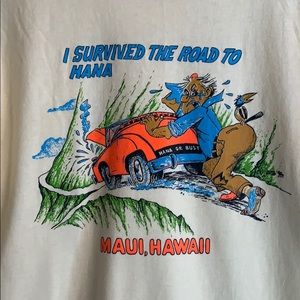 Vintage Road to Hana Hawaii Souvenir T-shirt
